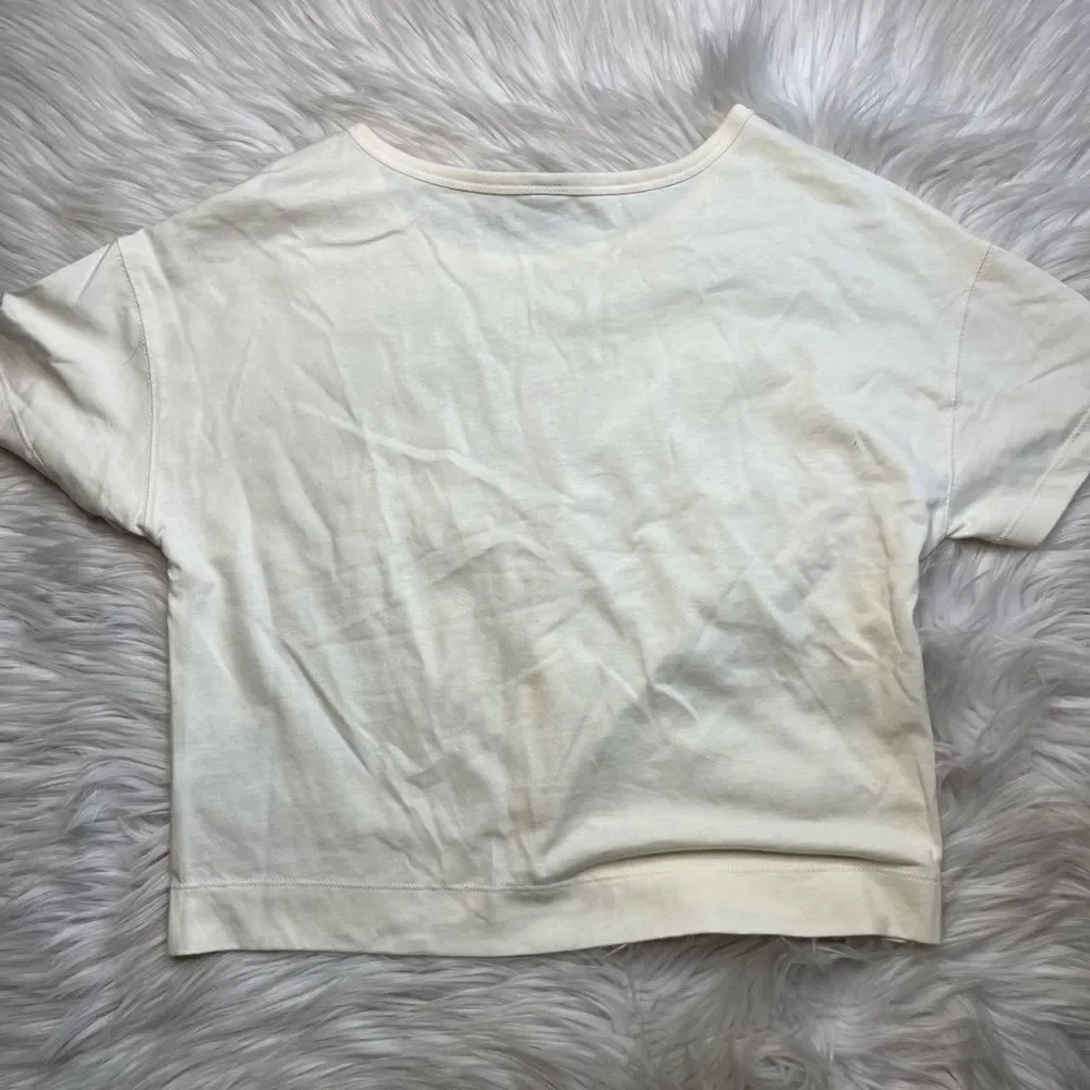 Old Navy Summer Short Sleeve T Shirt Set Cream & Purple Size XL / Large
